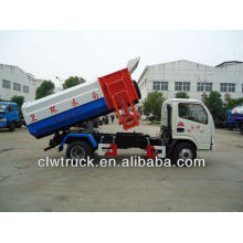 Dongfeng mini 4-5 tons refuse truck with lifting mechanism